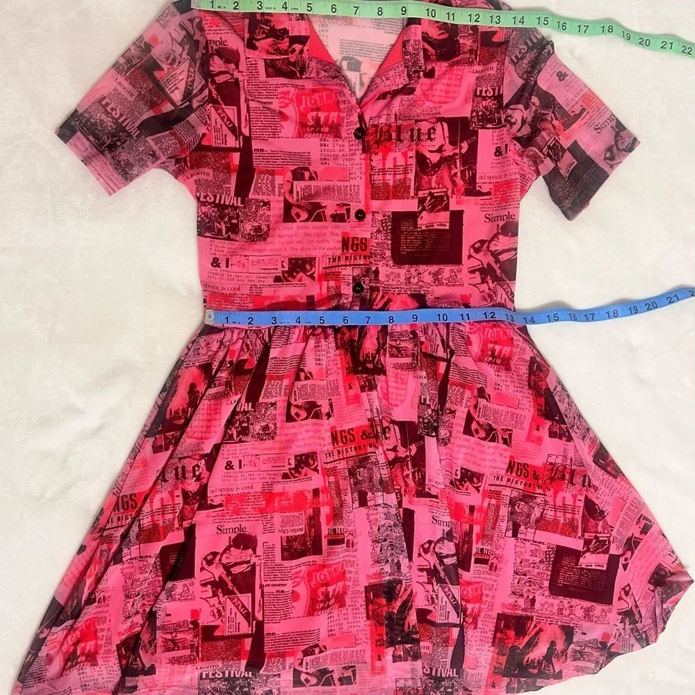 Urban Outfitters Pink Mini Polo Collar Dress - Picture 6 of 11